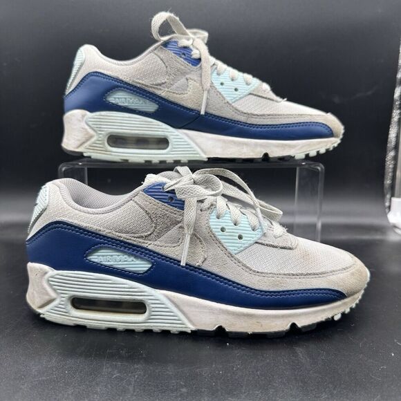 Nike Other - Nike Air Max 90 Pure Platinum White Glacier Blue FN6958-001 Men’s Size 6 EUC